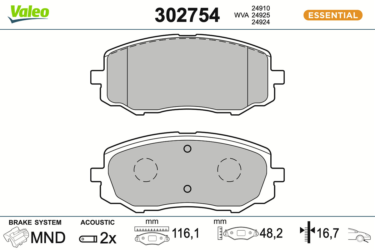 BRAKE PADS FIRST HYUNDAI I20 I FR